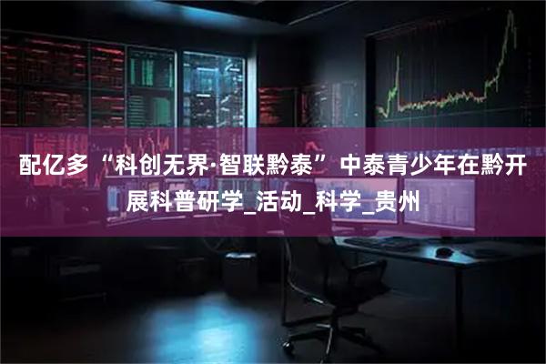 配亿多 “科创无界·智联黔泰” 中泰青少年在黔开展科普研学_活动_科学_贵州